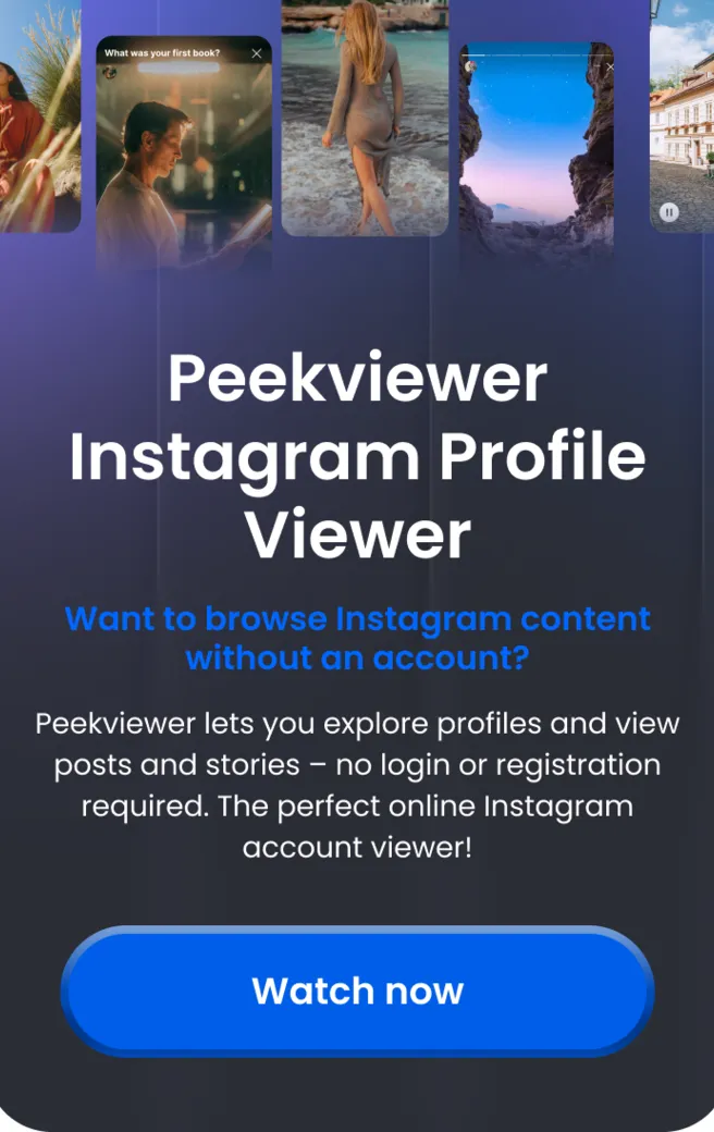 Peekviewer, visor de perfiles de Instagram