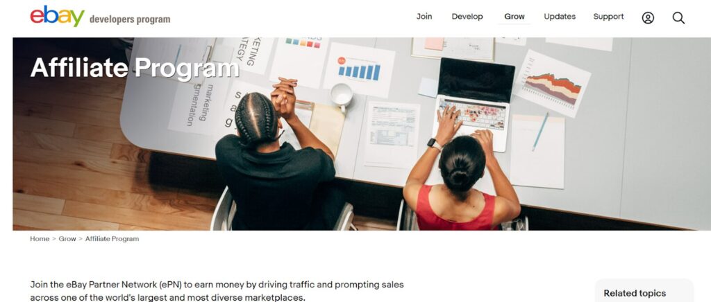 How does the eBay affiliate program work